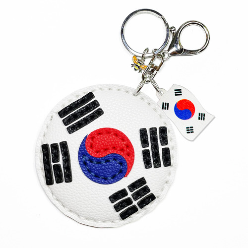 태극기 거울 키링